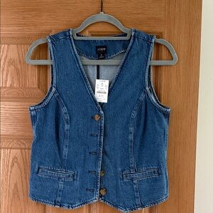 J. Crew Classic Blue Denim Vest
